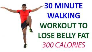 30 Minute Walking Workout to Lose Belly Fat  Burns 300 Calories 3200 Steps