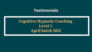 Cognitive Hypnotic Coaching Diploma Level 1 For Psychologist