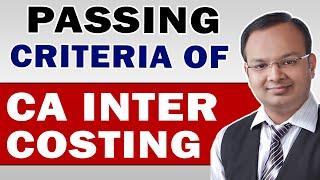 Passing Criteria Of CA Inter Costing | Costing Important Topics #shorts #CostingCommando