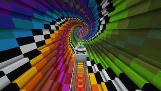 Minecraft: OPTICAL ILLUSION Roller Coaster!