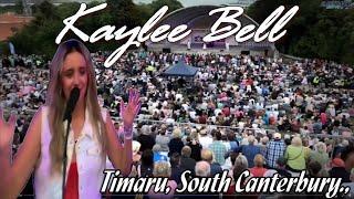 KAYLEE BELL PERFORMS AT TIMARUS SOUND SHELL. 2024