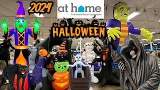 At Home Halloween 2024 Decor Walkthrough Ft. 20ft Inflatables & Animatronics (Great Selection)