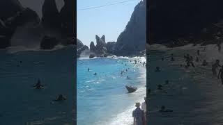 Крым  Симеиз волны волны у Дивы.