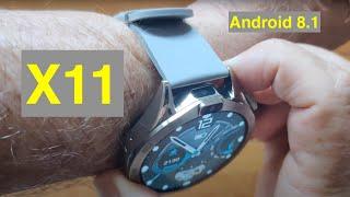 X11 Android 8.1 Dual Cams 1.85" Round 4GB/64GB 4G Smartwatch: Unboxing and 1st Look