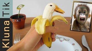 Eating a GENETICALLY MODIFIED (GMO) BANANA!!!  Kluna Tik Dinner #79 | ASMR eating sounds no talk