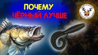 СИЛИКОНОВЫЕ ПРИМАНКИ ЧЕРНОГО ЦВЕТА  ПОЧЕМУ ОНИ РАБОТАЮТ ДАЖЕ НА ЧЕРНОМ ИЛИСТОМ ДНЕ, ГДЕ ИХ НЕ ВИДНО