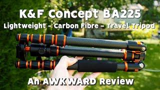 K&F Concept BA225 | ULTRA LIGHTWEIGHT Carbon Fibre Travel Tripod | An AWKWARD Review - 4K