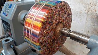 Woodturning - The Pencil Donut !!