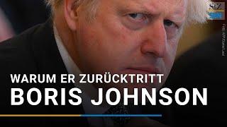 Britischer Premier Boris Johnson kündigt Rücktritt an