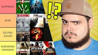 TIER LIST DE JOGOS DE ZUMBI! - SIDÃO DO GAME