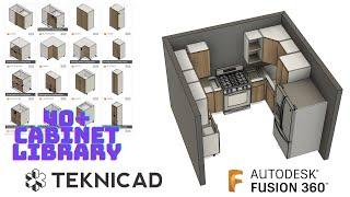 Creating Kitchens in Fusion 360 with configured cabinets (Tutorial)