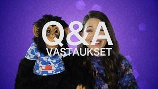 Vatsastapuhuja Sari ja Simpanssi Anssi - Q & A -vastaukset