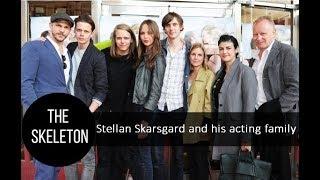 Stellan Skarsgård and his acting family; wives and kids