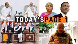 Today's page 1 | Modi Egypt Visit | Manipur: Biren Meets Shah | News9