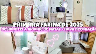 PRIMEIRA FAXINA DE 2025| NOVA DECORAÇÃO | LIMPEZA E ORGANIZAÇÃO | VLOG FAXINA