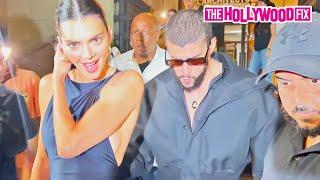 Kendall Jenner & Bad Bunny Rescue A Fan That Gets Trampled In A Mob While Leaving Dinner In Paris