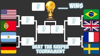 Algodoo  Marble Countries Football Tournament - Beat The Keeper - 2