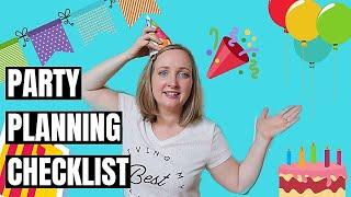 How to Plan a Birthday Party (FREE CHECKLIST)