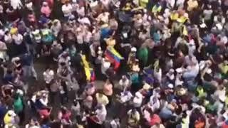 Así se lleva a cabo la manifestación en contra de Maduro en Maturín