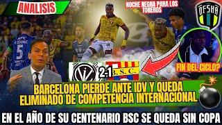 BARCELONA LOSES TO INDEPENDIENTE AND IS LEFT WITHOUT