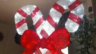 Outdoor Christmas Decorations | Giant Candy Canes | Christmas lights | Happy Holidays Short video