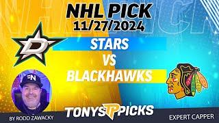 Dallas Stars vs Chicago Blackhawks 11/27/24 NHL Pick Against the Spread