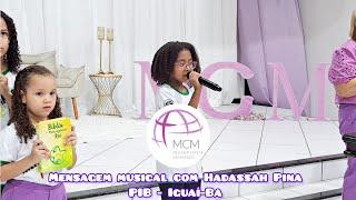 Mensagem musical com Hadassah Pina - PIB - Iguaí-Ba 25/11/2023