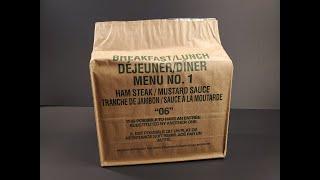 2006 IMP Schinkensteak in Senfsauce Bewertung Individuelle Mahlzeit Pack Ration MRE Geschmackstest