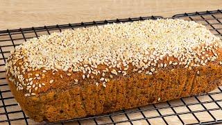 I'm losing weight and eating this bread with lentils as often as I want! Recipe in 5 minutes. Vegan.