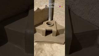 mitti ka chulha clay oven wood stove mud stove Traditional Life | chula #shorts #youtubeshorts #art