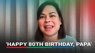 Sara Duterte's birthday greeting to her father Rodrigo Duterte amid ICC detention | ABS-CBN News