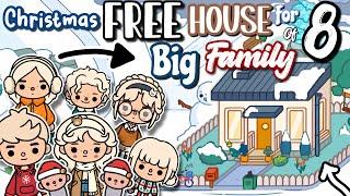 Christmas FREE HOUSE For BIG FAMILY of 8 DesignToca Boca House Ideas[House Design] TocaLifeWorld