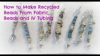 How to make handmade Mixed media Beads / DIY  recycled Beads/ DIY Bead Charms