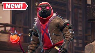 NEW DARK DOGGO Skin Gameplay In Fortnite! (Darkest Grumblings Pack)