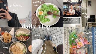 daily vlog: productive, deep clean, grocerry , uni vlog , street food, cafe , kimbap (๑⃙⃘´༥`๑⃙⃘)