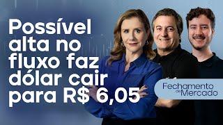  14/01/25 Possível alta no fluxo faz dólar cair para R$ 6,05 | Fechamento de Mercado