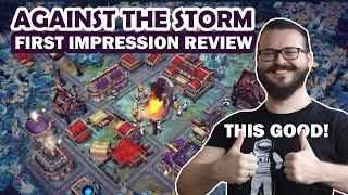 City Builder where it always rains! - Against The Storm - First Impression Review!