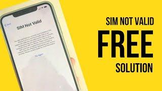 How to Unlock Career Locked iPhone for Free - SIM Not Valid Problem Fix