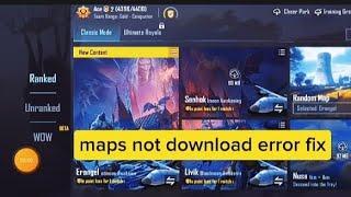 How to Fix maps Download error in pubg 3.4 update l pubg map not download problem solve #pubg3.4