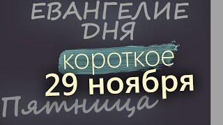 29 ноября, Пятница. Евангелие дня 2024 короткое! Рождественский пост