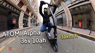 Electric Scooter  ATOMI Alpha - 36v 10ah - Speed max and Range Test