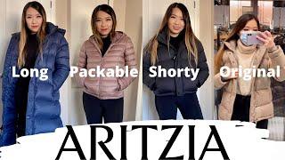 ARITZIA SUPER PUFF LONG, SHORTY & BOTANIE PUFFER | try on review