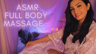 ASMR Full Body Massage Roleplay | Scalp, Face, Legs & Foot Massage | ASMR Massage with Music Option