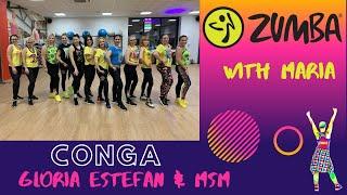 Gloria Estefan & MSM - CONGA - ZUMBA® - choreo by Maria - ️SALSA️