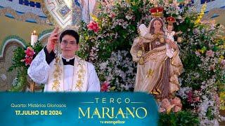 Quarta-Feira: Mistérios Gloriosos | Terço Mariano com @PadreManzottiOficial | 17/07/24