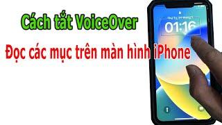 Cách tắt chế độ VoiceOver đọc các mục trên màn hình iPhone