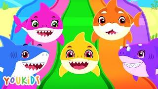 Learn Colors with Baby Shark | Color Slide for Kids | YouKids Colors for Kids