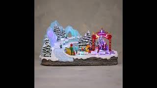 Luville  - Scenery snow fun ice rink with campfire battery operated | #1064628 |  Felinaworld.com