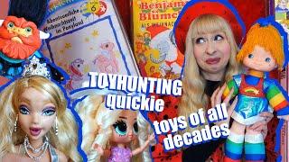 Quickie flea market toy hunt~ toys from all decades 80s, 90s, Y2K, modern - Rainbow Brite, My Scene