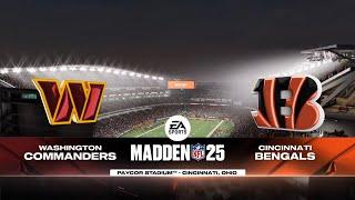 Commanders vs Bengals Week 3 Simulation (Madden 25 PS5)